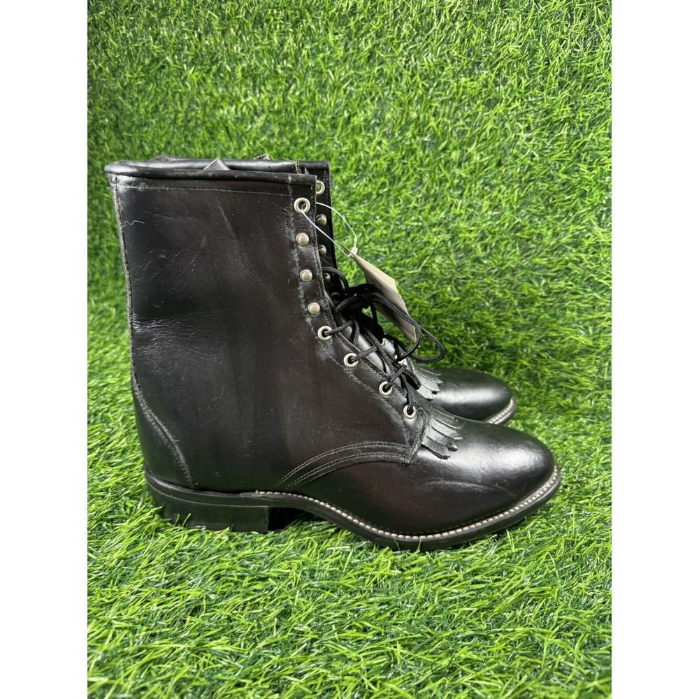 New Men's Black Lace Up Laredo Cowboy Boots. 1220 11 D